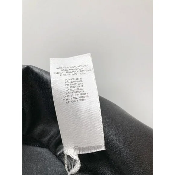 Aritzia WILFRED FREE Daria Black Vegan Leather High Rise Ankle Leggings, Size S - Picture 8 of 14